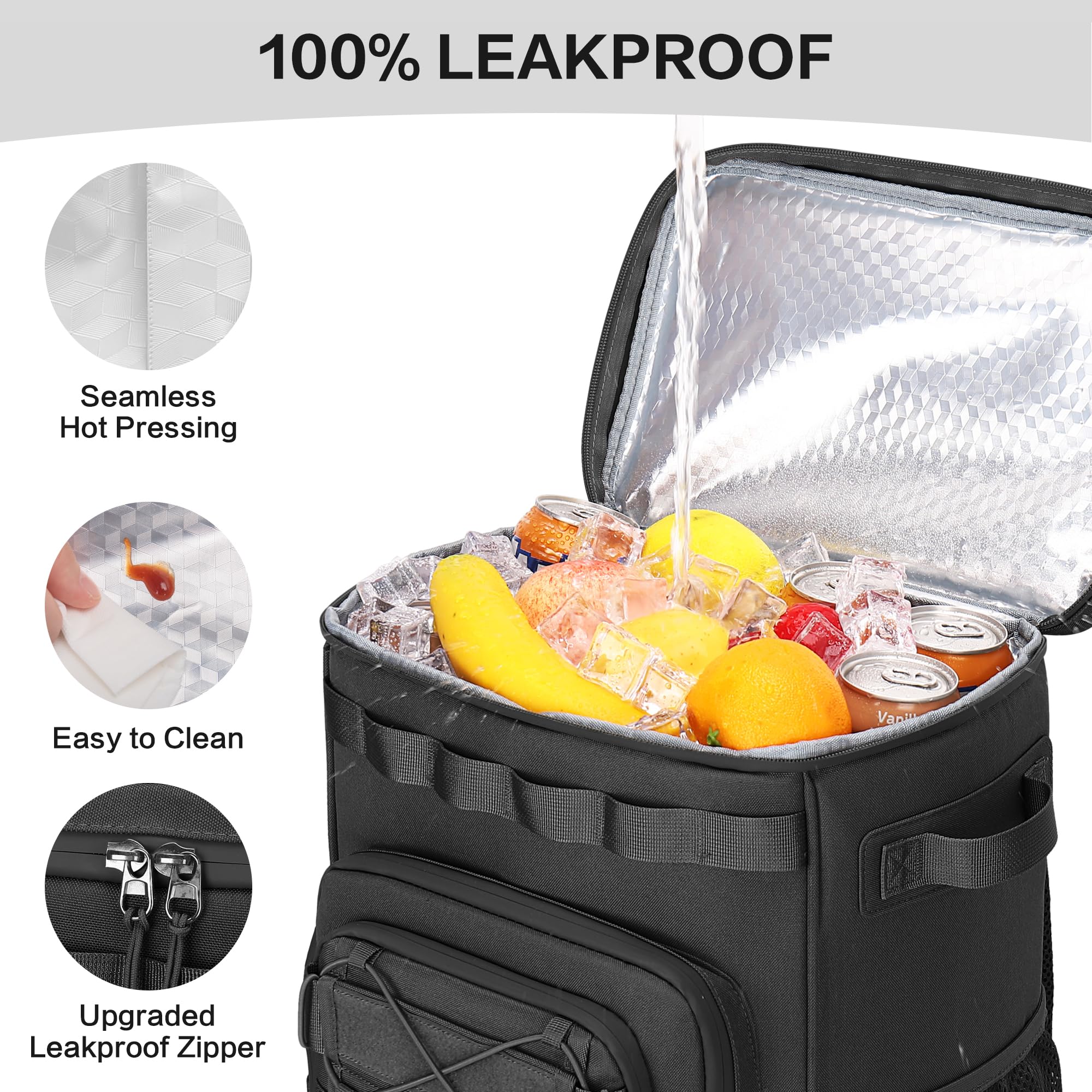 Hafmall 48-Can Leakproof Tactical Backpack Cooler