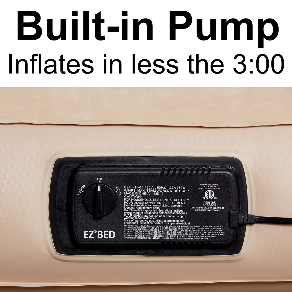 EZ Bed Portable Inflatable Air Mattress with Folding Frame