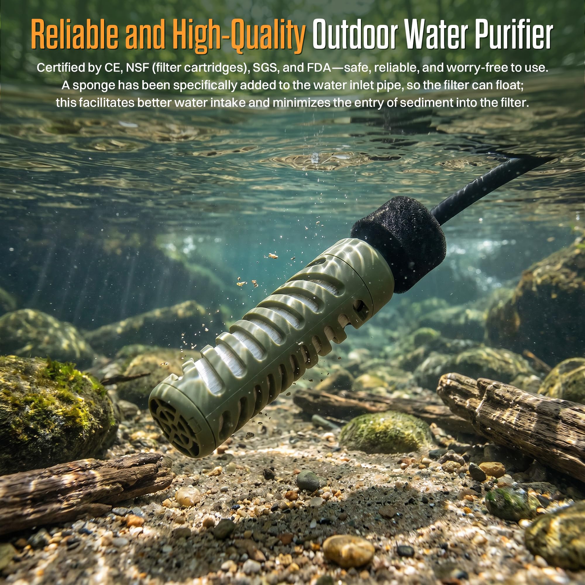 ITEHIL 0.01-Micron Portable Electric Water Purifier