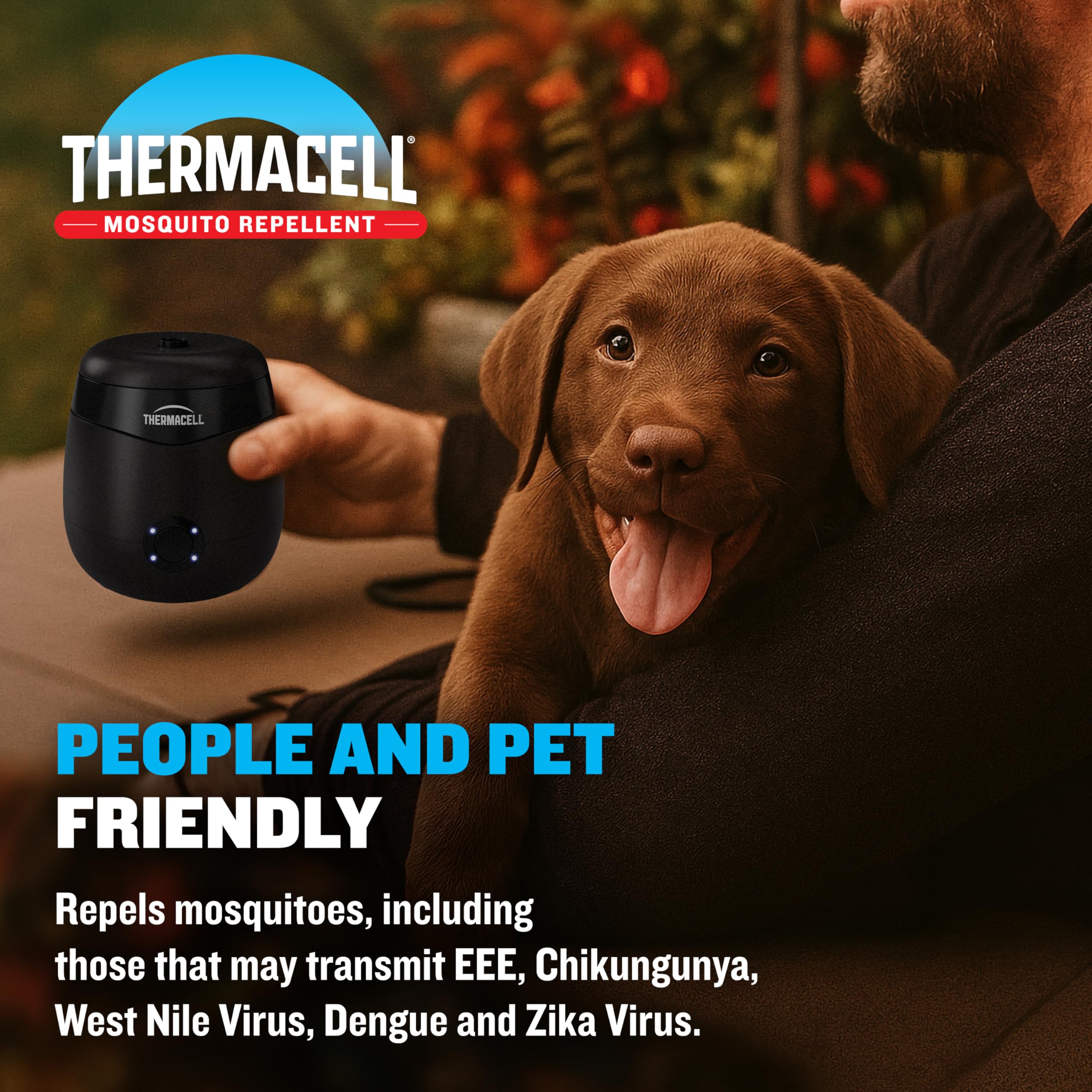 Thermacell E-ZoneGuard Patio Max Rechargeable Mosquito Repeller