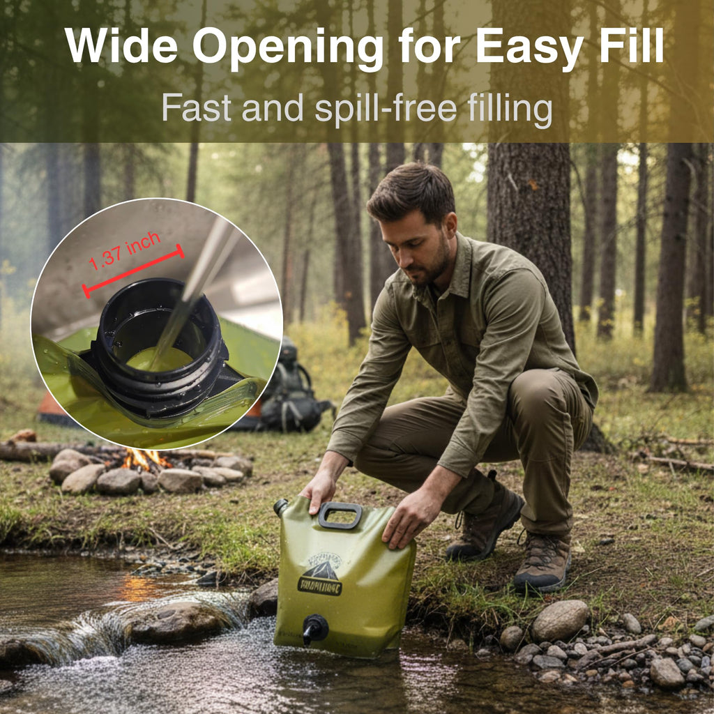 CoreMuse 2-Gallon Collapsible Water Container with Spout