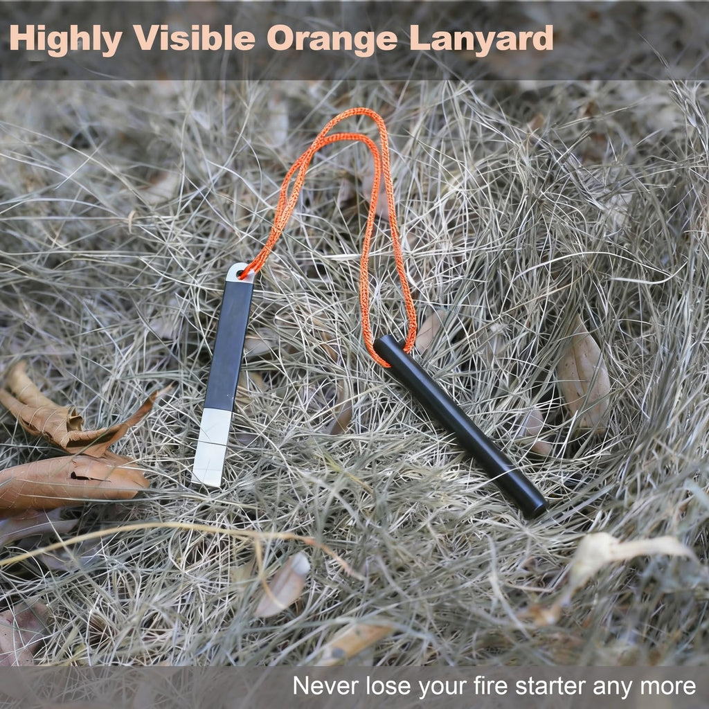 4-Inch Waterproof Ferro Rod Survival Fire Starter