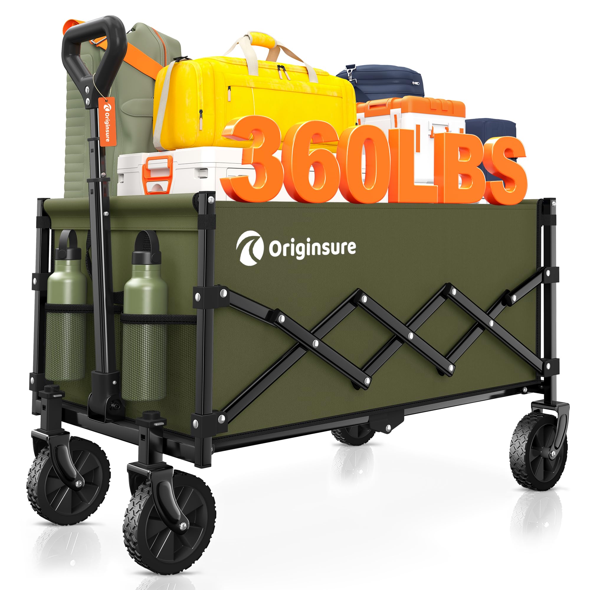 Originsure Collapsible Utility Wagon for Family Outings