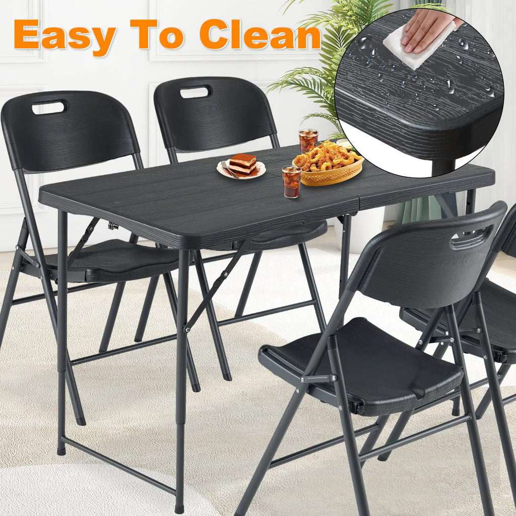 FROASISPRO 4-Foot Adjustable Folding Utility Table