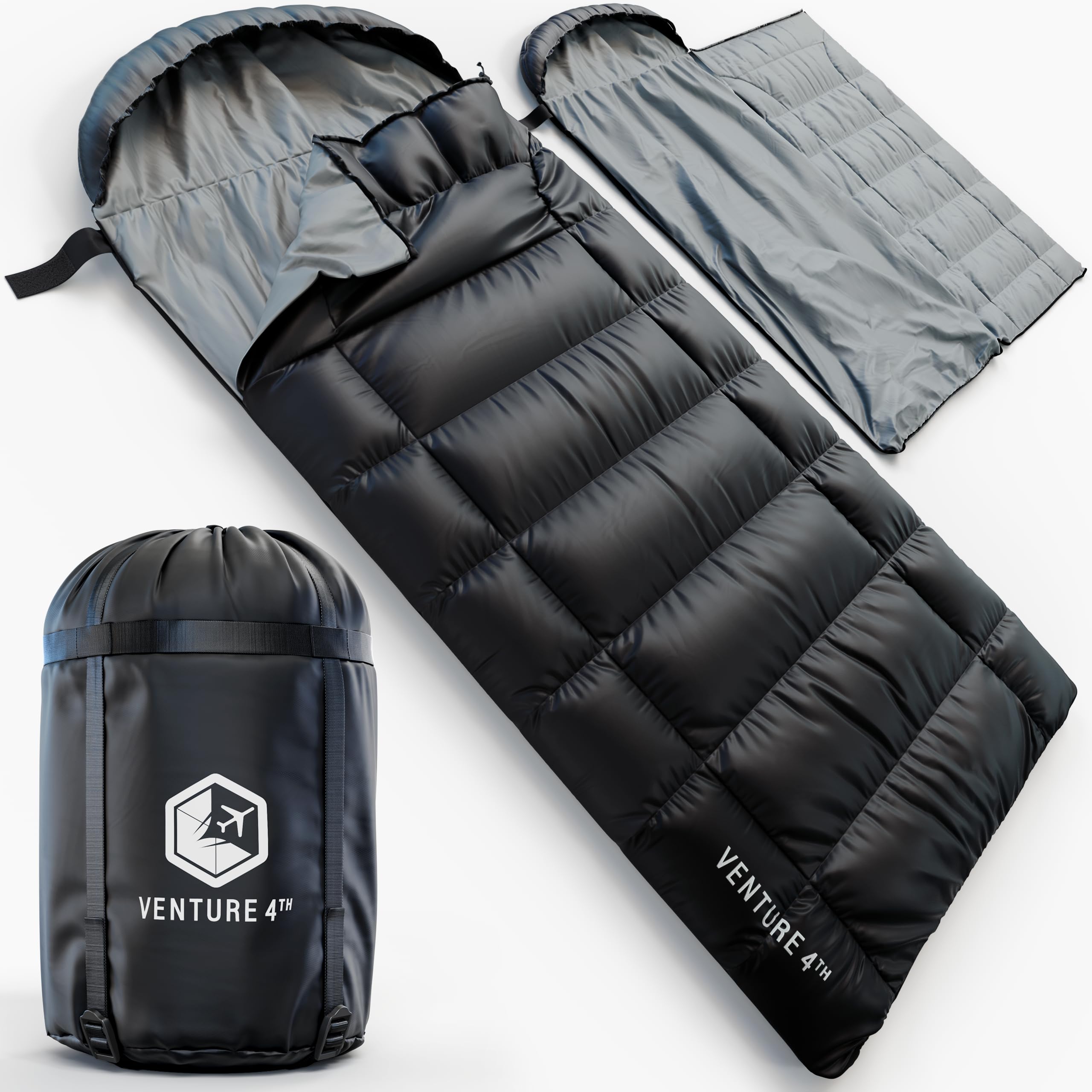 VENTURE 4TH Camping Sleeping Bag in Single, XXL or Double