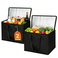 JNYONG 2/4-Pack Insulated Cooler Bags with Zippered Tops