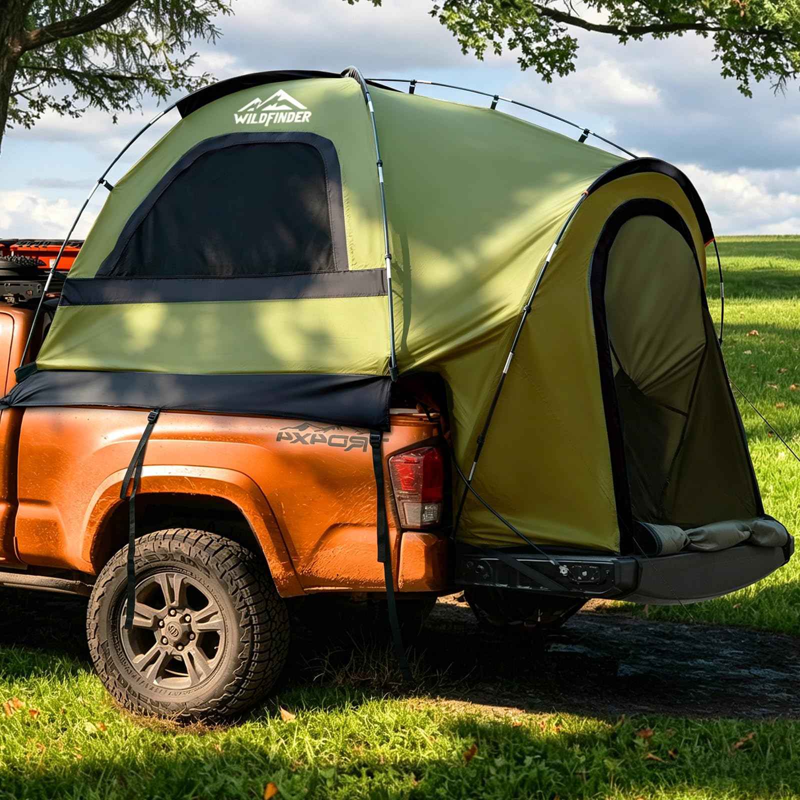Waterproof PU3000mm 2–3 Person Pickup Truck Bed Tent