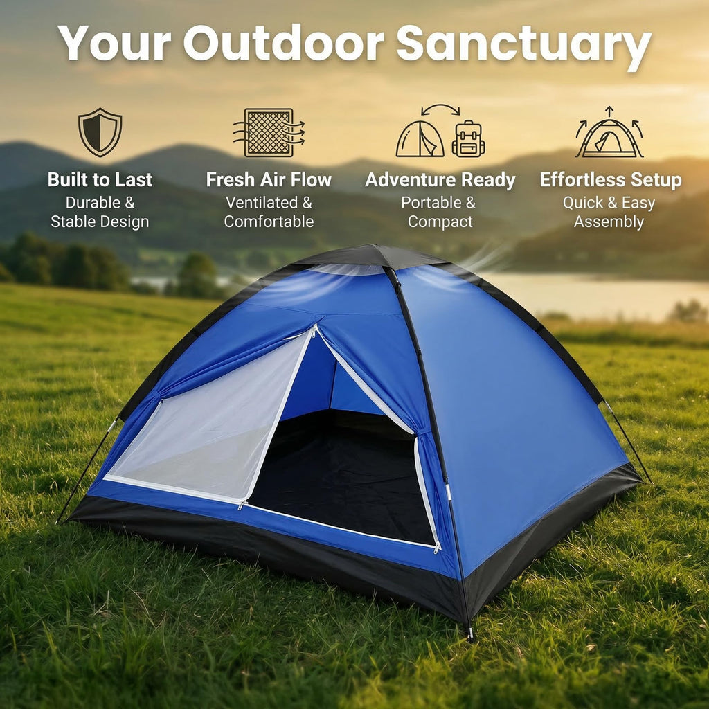 XL Lightweight Waterproof 1–2 Person Camping Tent