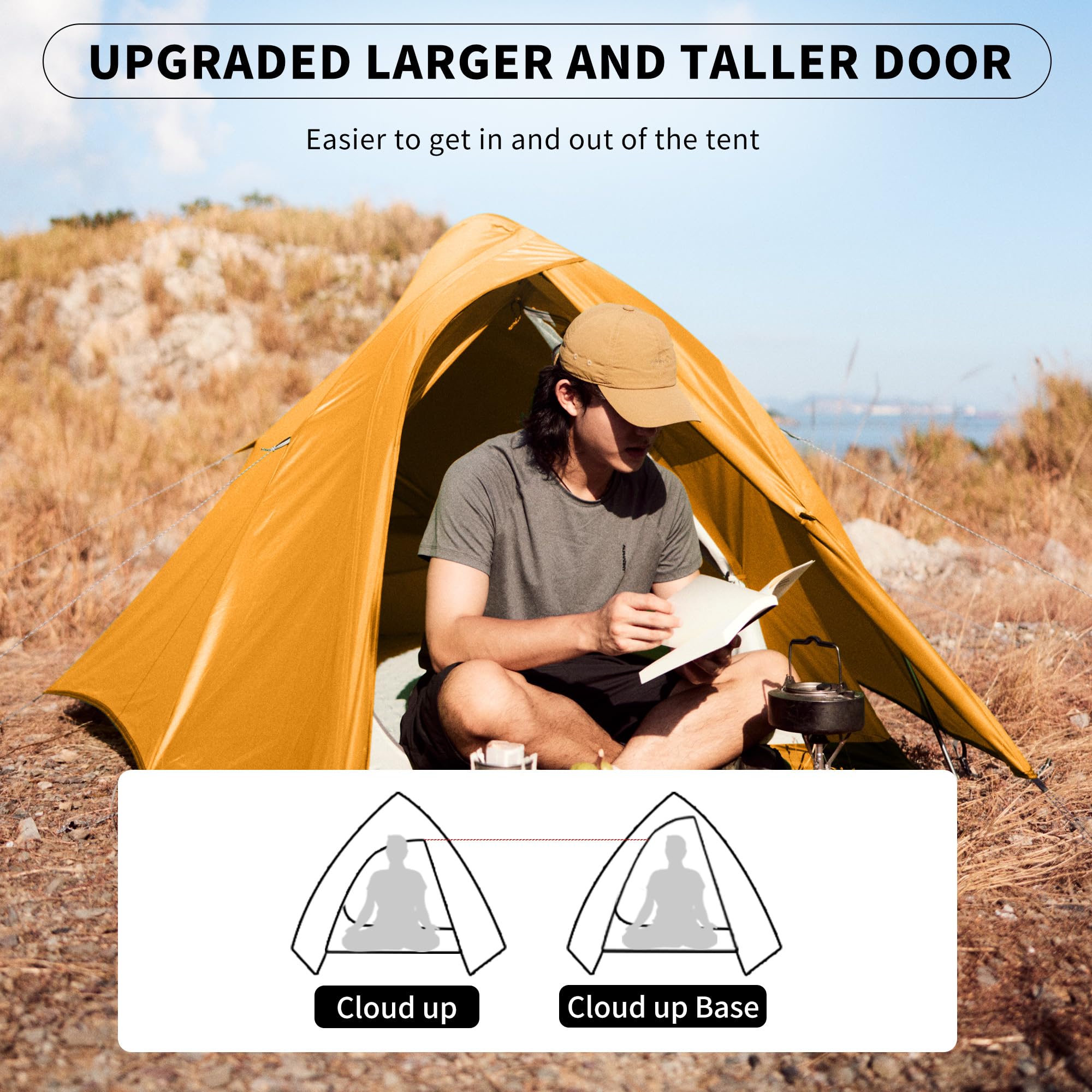 Naturehike Cloud-Up 1-Person Ultralight Backpacking Tent