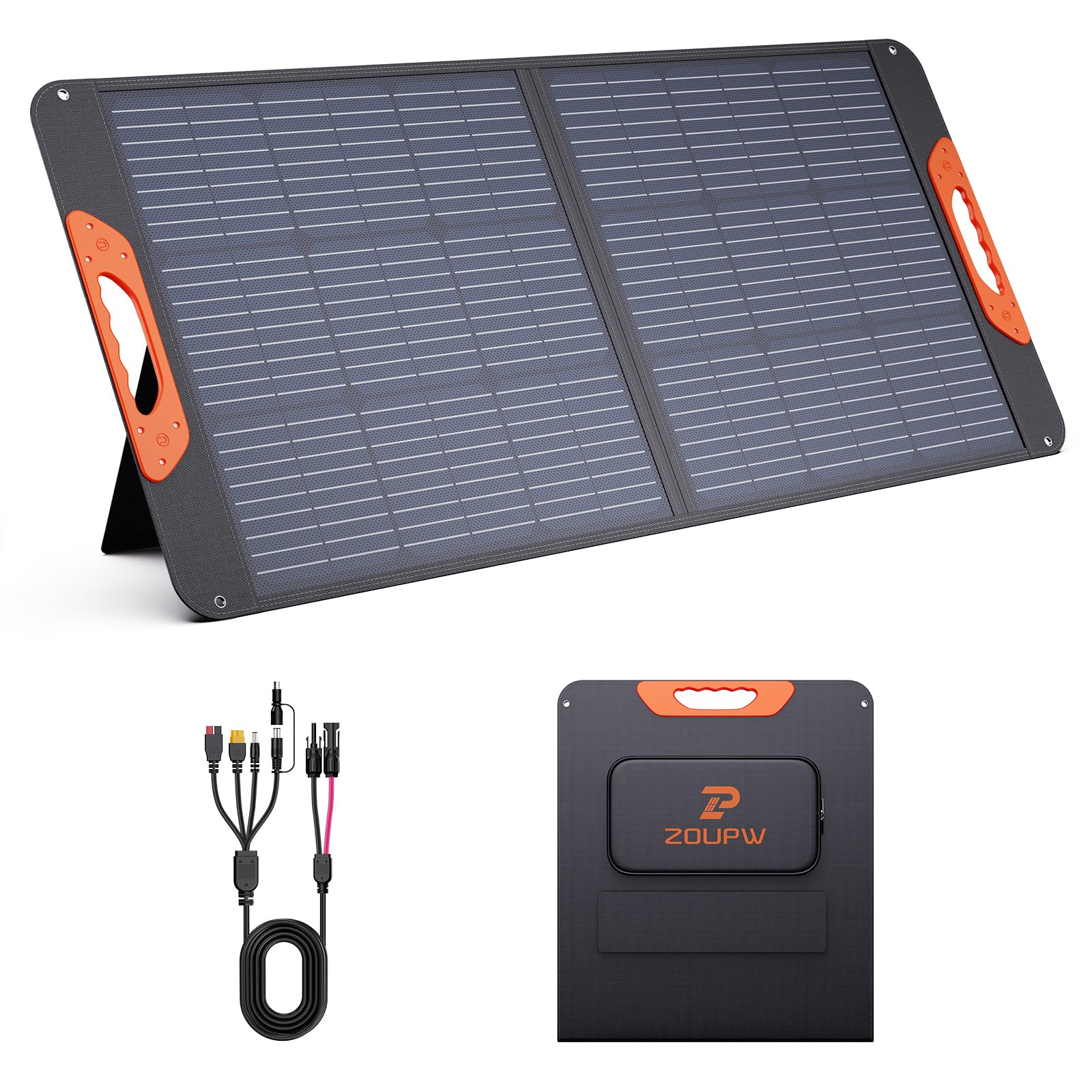 ZOUPW Portable Solar Panel for Camping and Travel