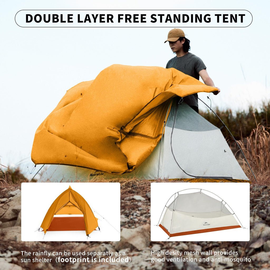 Naturehike Cloud-Up 1-Person Ultralight Backpacking Tent