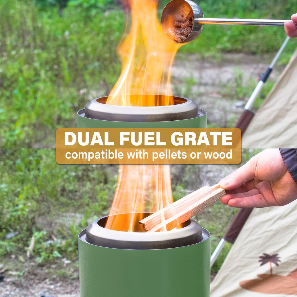 HGD Portable Mini Smokeless Tabletop Fire Pit with Travel Bag