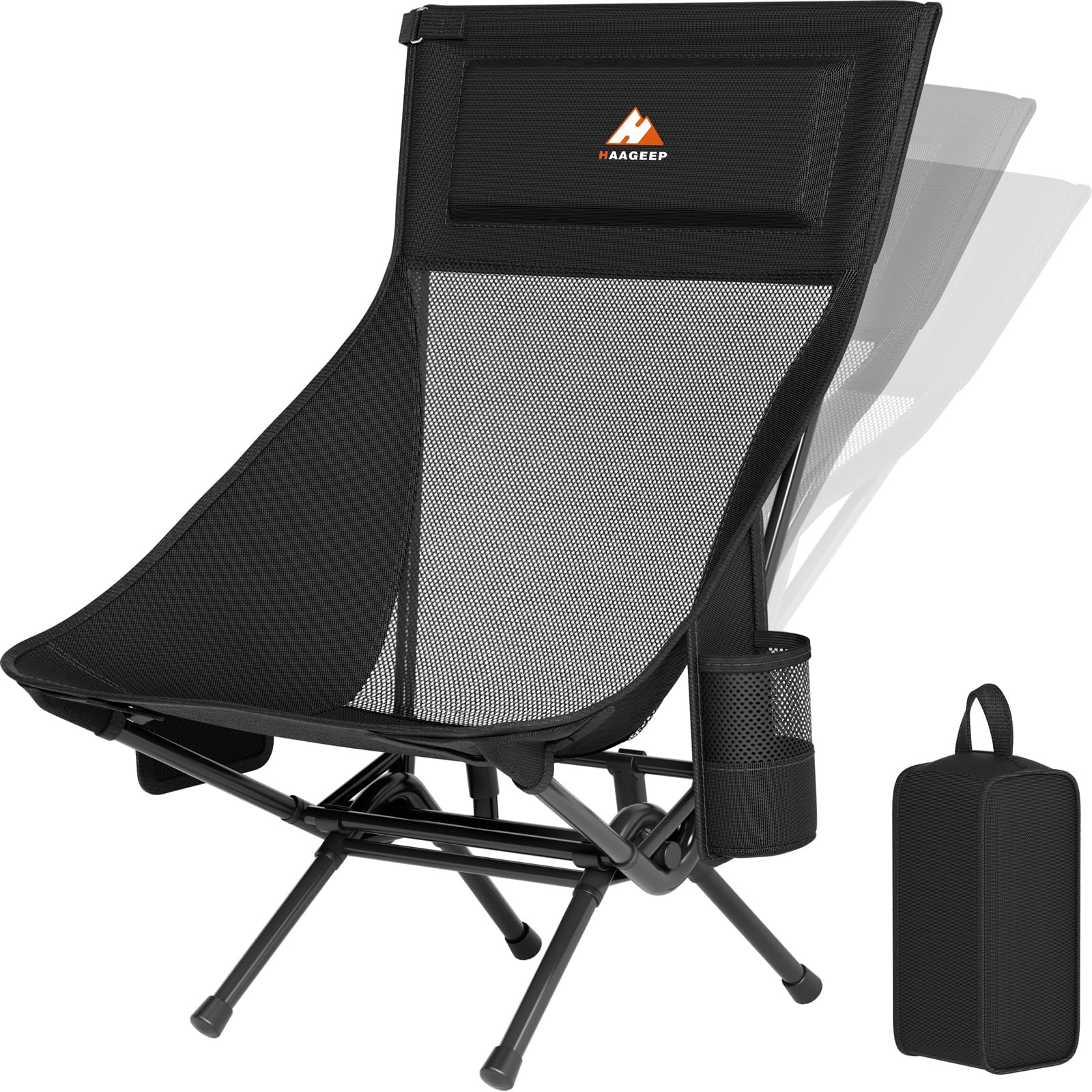 EVER ADVANCED Low-Profile Beach Chair with Cup Holder