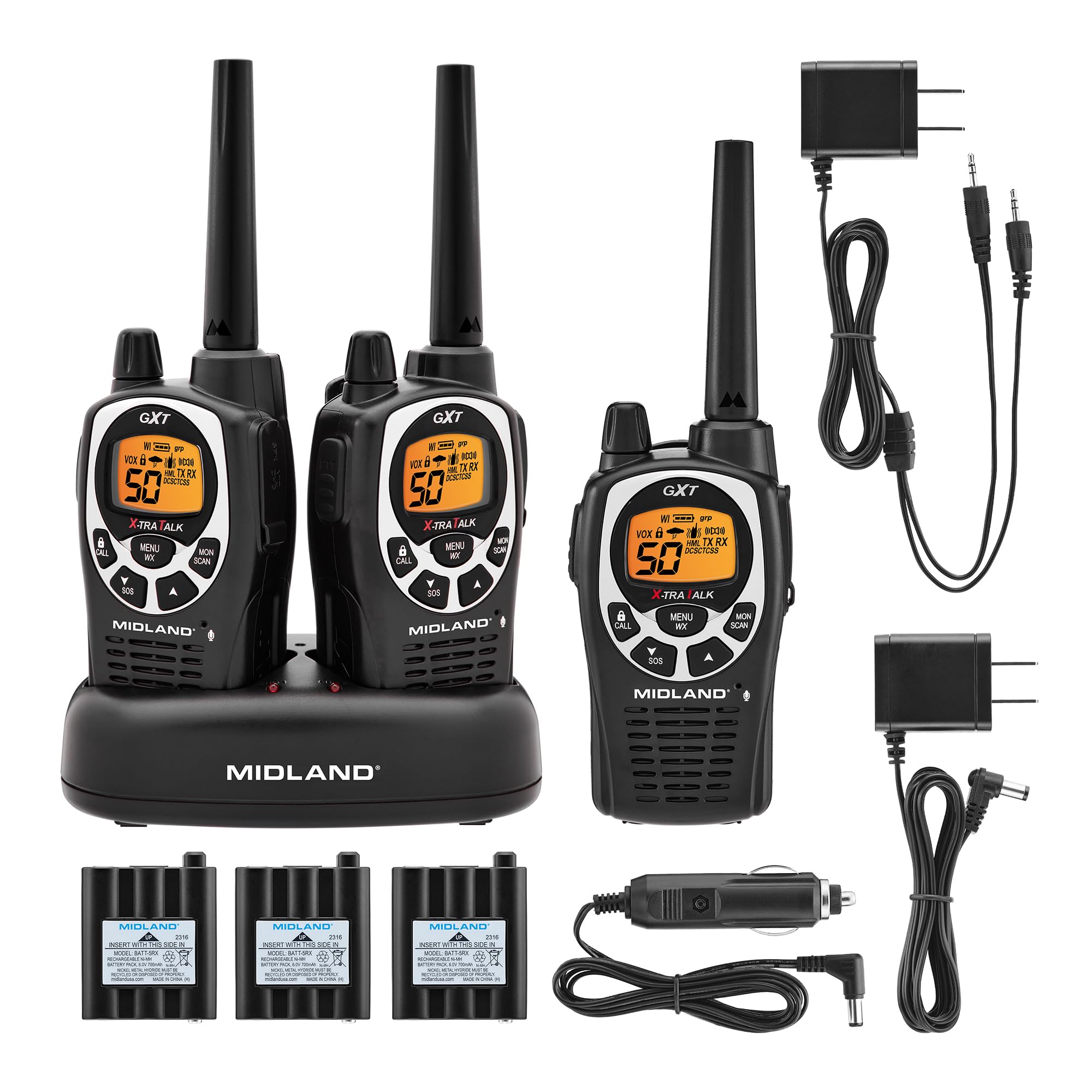 Midland GXT1000 Long-Range 50-Channel GMRS Radio Set