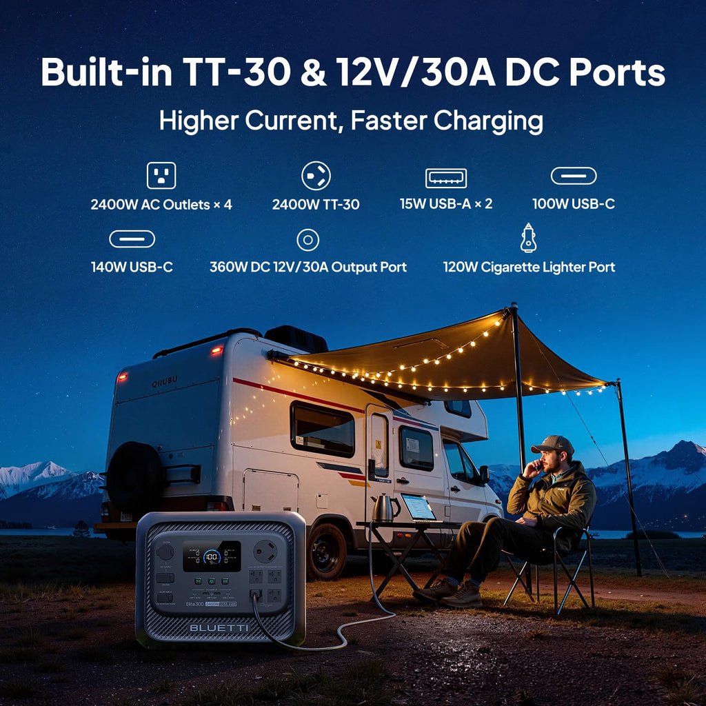 BLUETTI Elite 300 2400W 3014Wh LiFePO4 Power Station