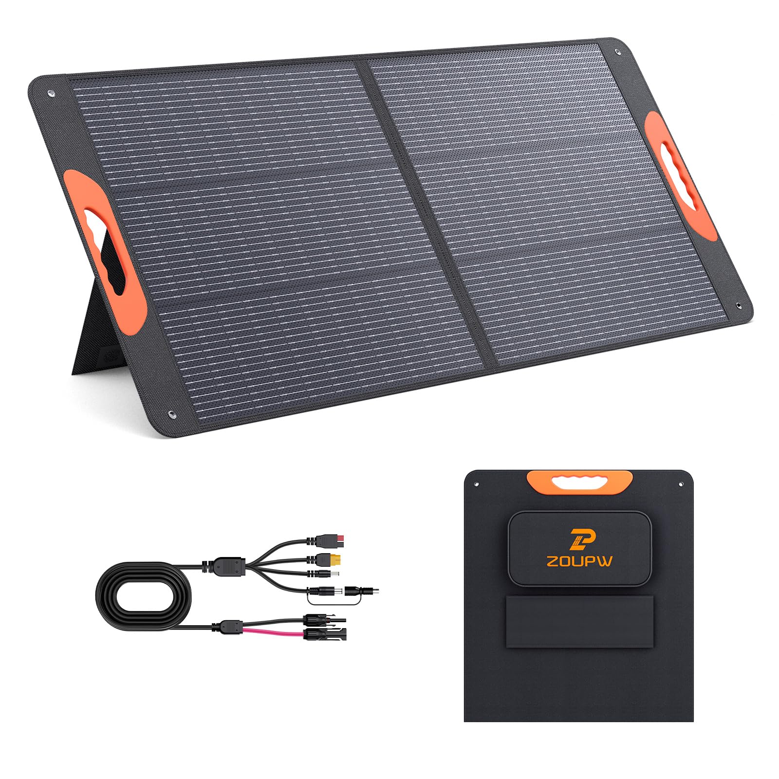ZOUPW Portable Solar Panel for Camping and Travel