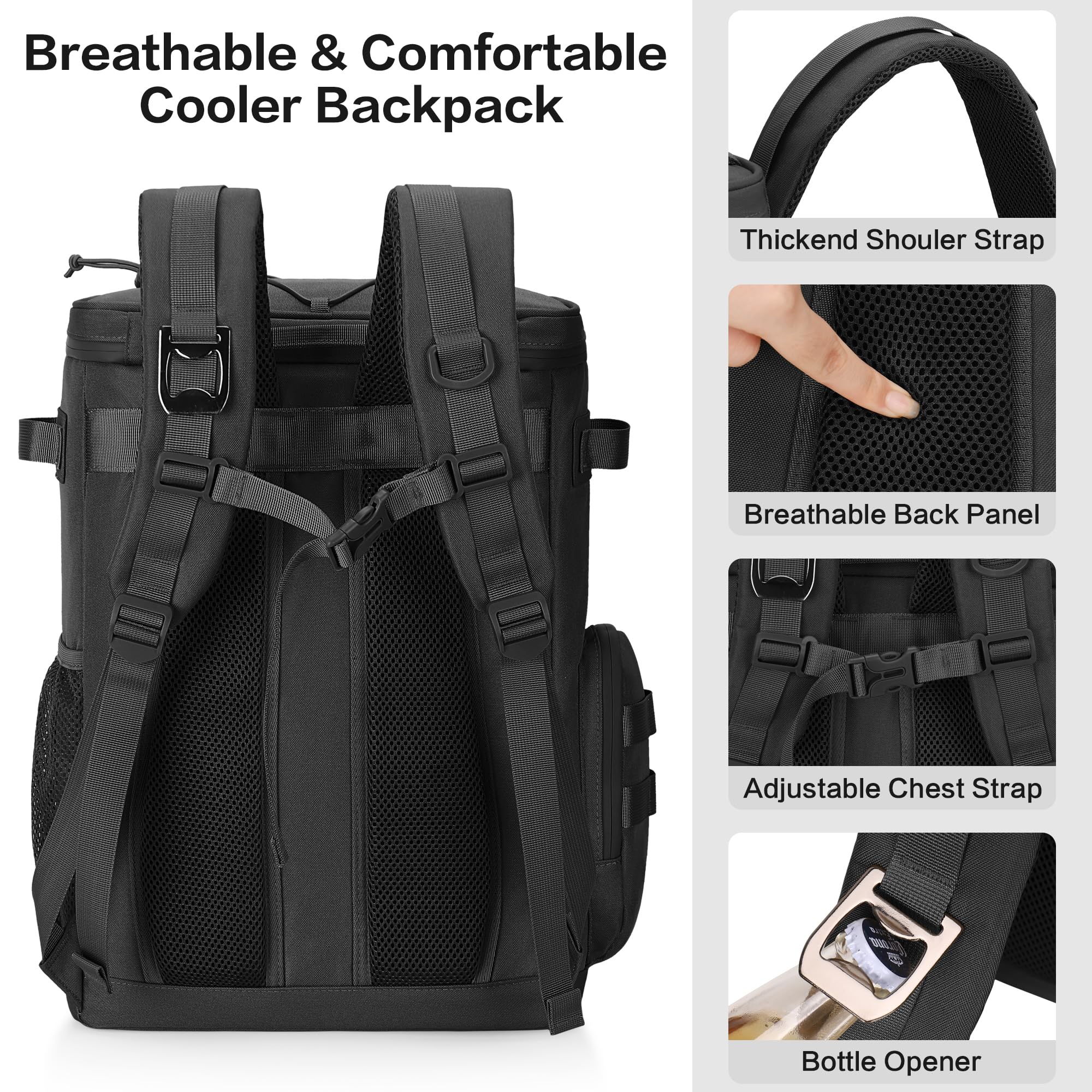 Hafmall 48-Can Leakproof Tactical Backpack Cooler