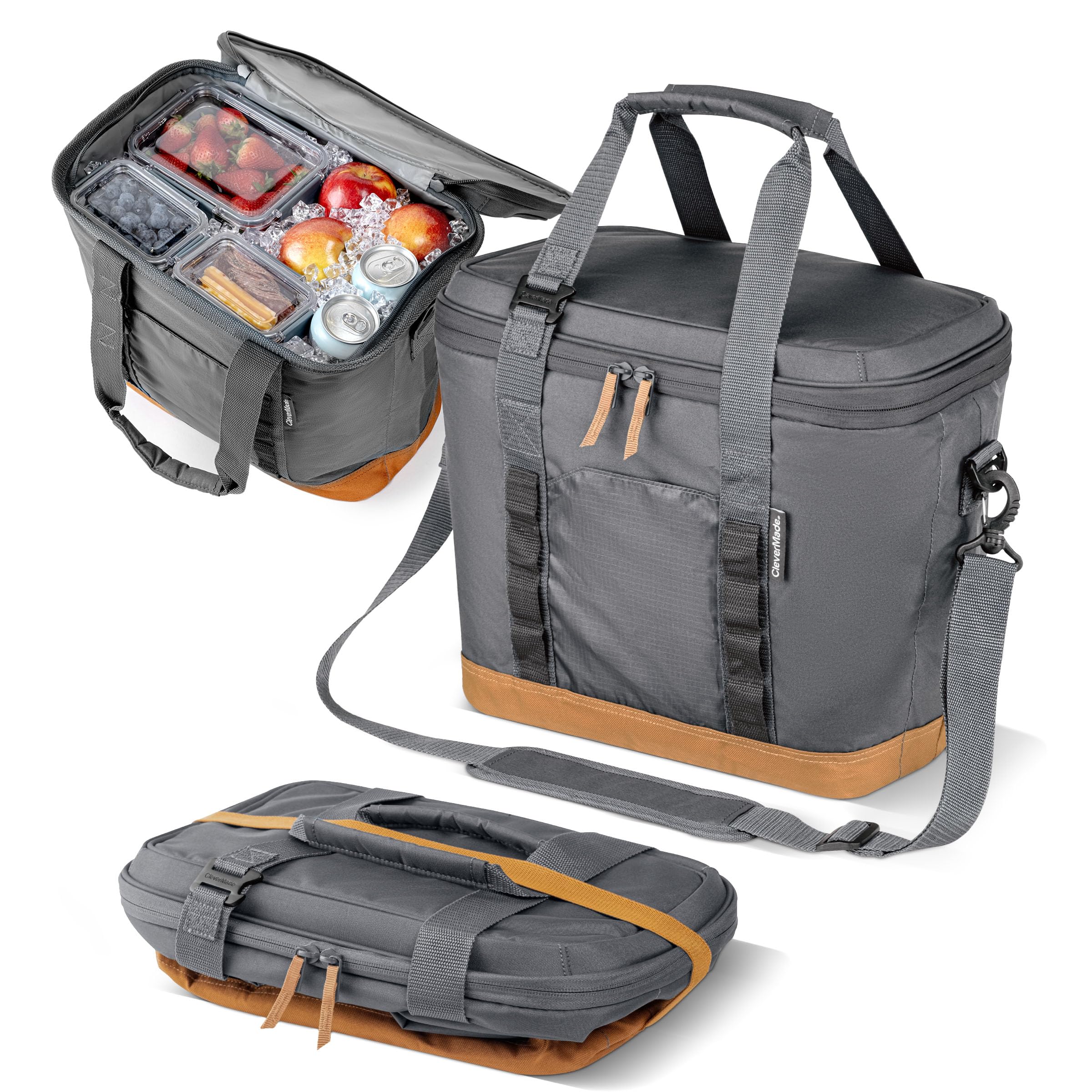 CleverMade Collapsible Leakproof Insulated Cooler Bag
