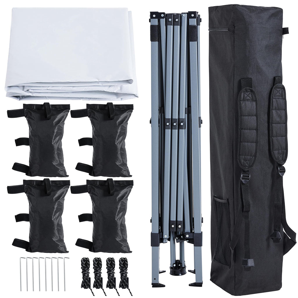 Yaheetech Pop-Up Canopy Tent with Sidewall and Backpack