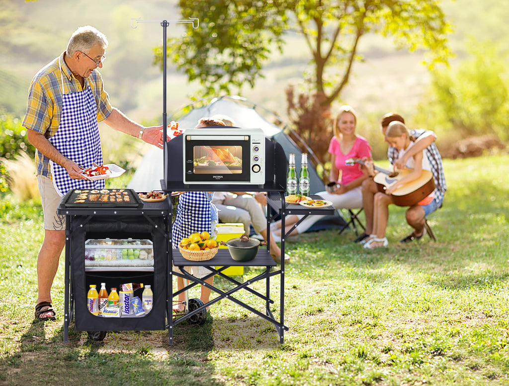 Nice C Folding Camping Kitchen Station with Carry Bag