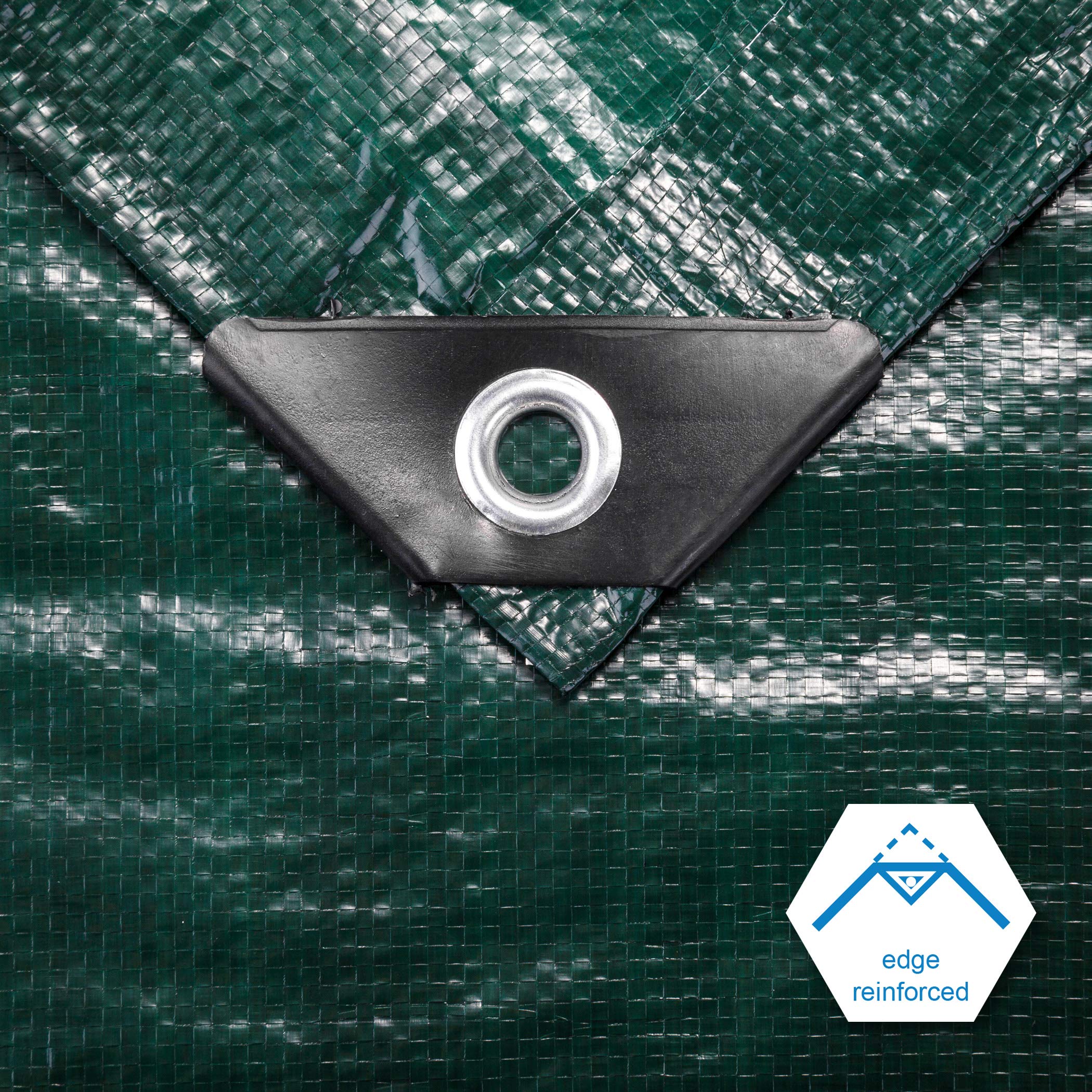 Cartman 8-Mil Green Waterproof Poly Tarp Cover