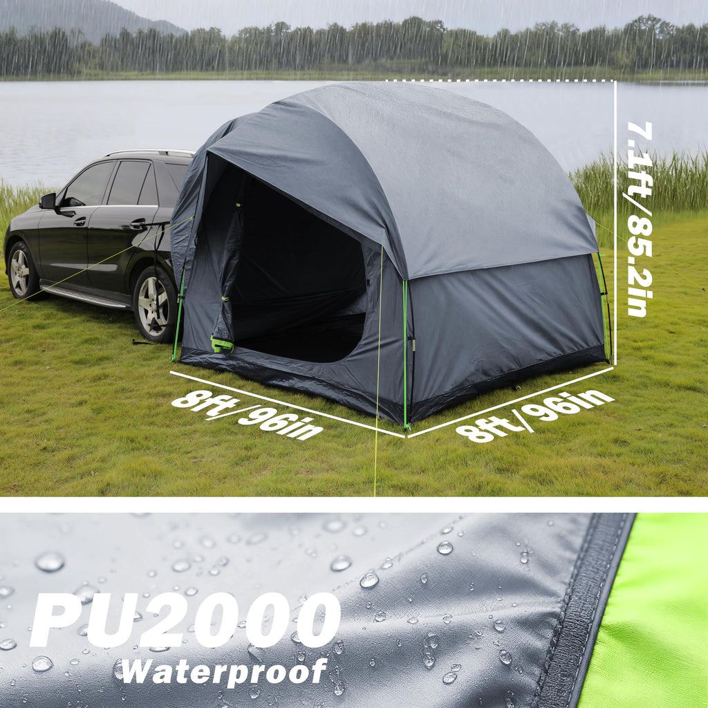 HREFUEU 3–6 Person Waterproof SUV Tailgate Tent with Rainfly