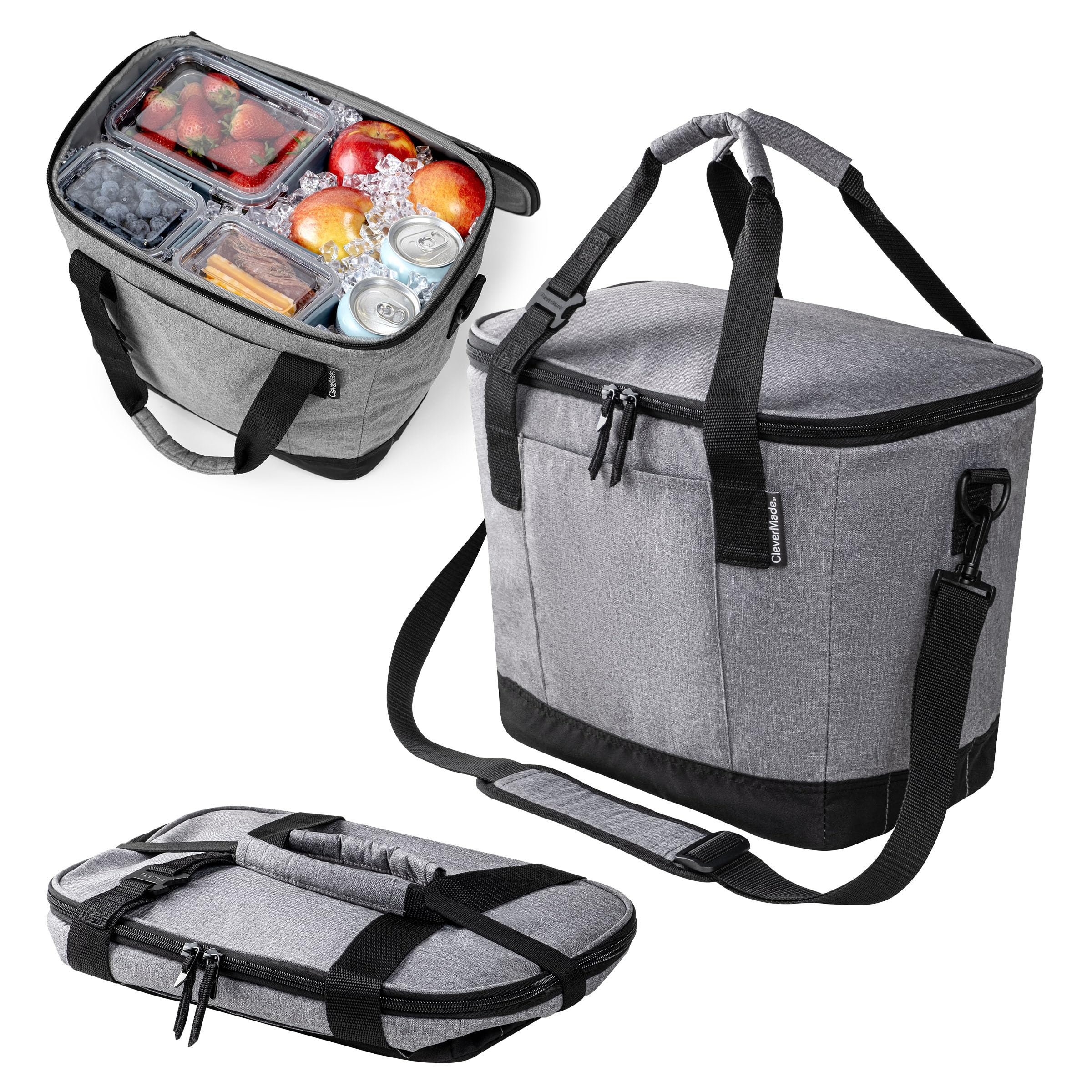 CleverMade Collapsible Leakproof Insulated Cooler Bag